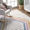 Nuloom Angela High-Low Modern Diamond Tassel Area Rug 6ft 7in x 9ft OZOT07A-6709 - alternate 4
